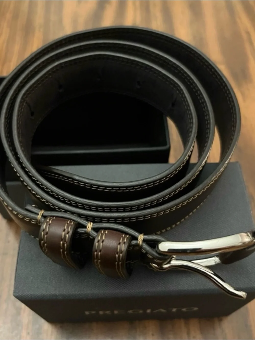 Men’s Pregiato Brown Antonio Belt 32”